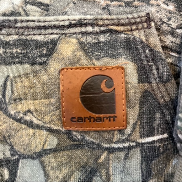 Carhartt Realtree Camo Hunting Zip Up Hoodie Large Original Fit - Picture 5 of 9